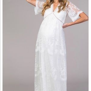 Pinkblush lace maternity dress XL
